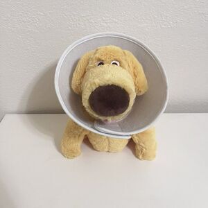 Disney Parks Pixar Up Movie 10" Doug The Dog Plush With Cone Of Shame w/ TAG